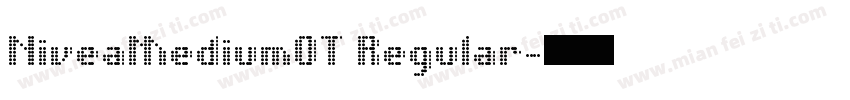 NiveaMediumOT Regular字体转换